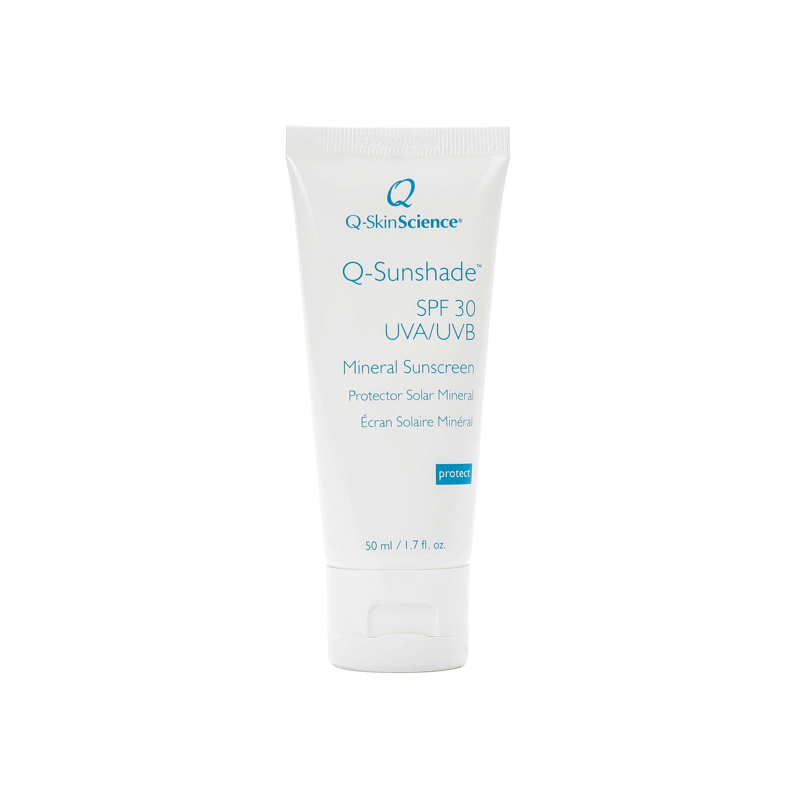 markise sunscreen Q-Sunshade SPF 30 UVA/UVB Mineral Sunscreen transparent 1.7 fl. oz./50 ml
