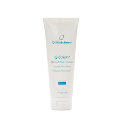 Q-Strixin Micro-Active Emulsion is a new generation anti-aging formulation that restores, rejuvenates and revitalizes photo-aged skin. Photo-aging occurs when the underlying collagen and elastin support breaks down from continued exposure to the sun, cigarette smoke and pollution. This results in the skins’ foundation becoming, wrinkled and hyperpigmented. The superior benefits and results obtained with Q-Strixin Micro-Active Emulsion are due to its highly specialized ingredients.