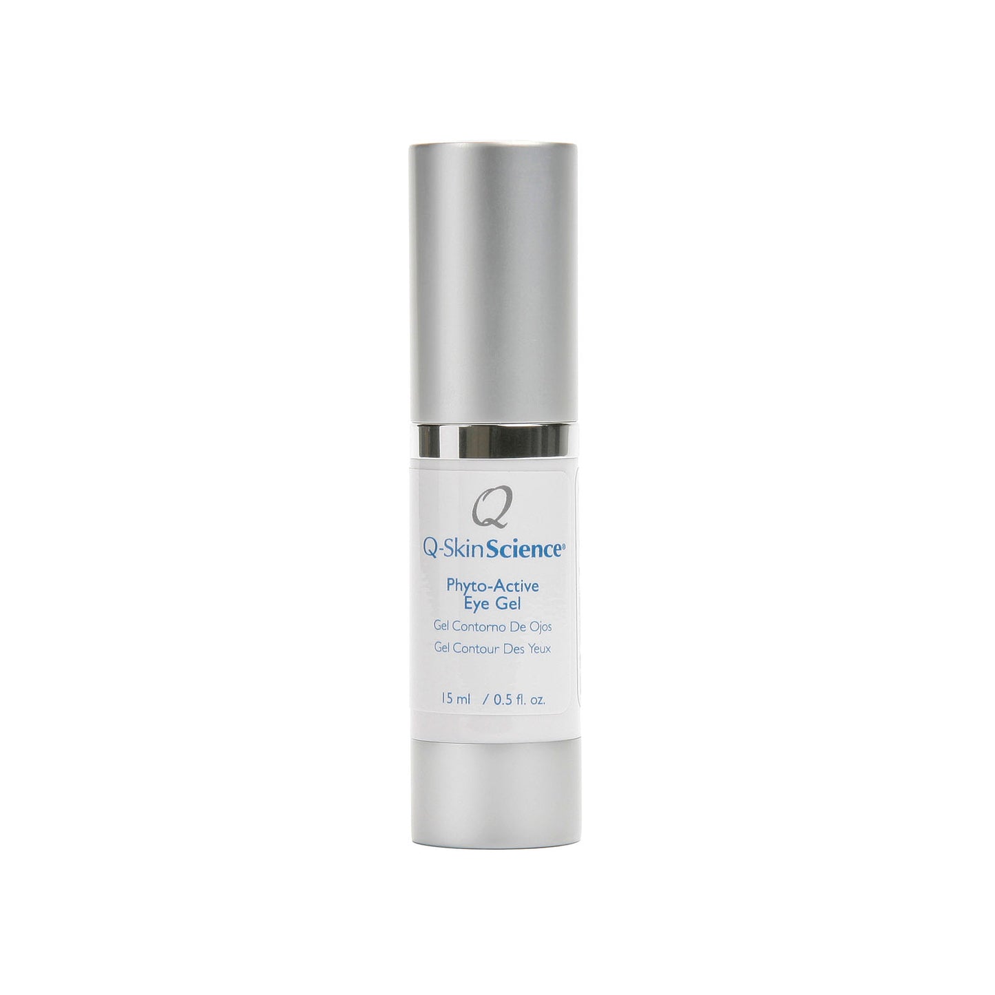 Q-SkinScience® Phyto-Active Eye Gel quickly penetrates the skin helping support cell renewal. Its scientifically advanced Swiss Biotechnology formula utilizes an extract derived from the stem cells of a rare apple tree cultivated for its extraordinary longevity to promote a youthful and rejuvenated appearance. It also utilizes a proprietary Anhydrous or water free technology that permits a preservative free formulation, under-eye dark circles and puffiness under the eyes.