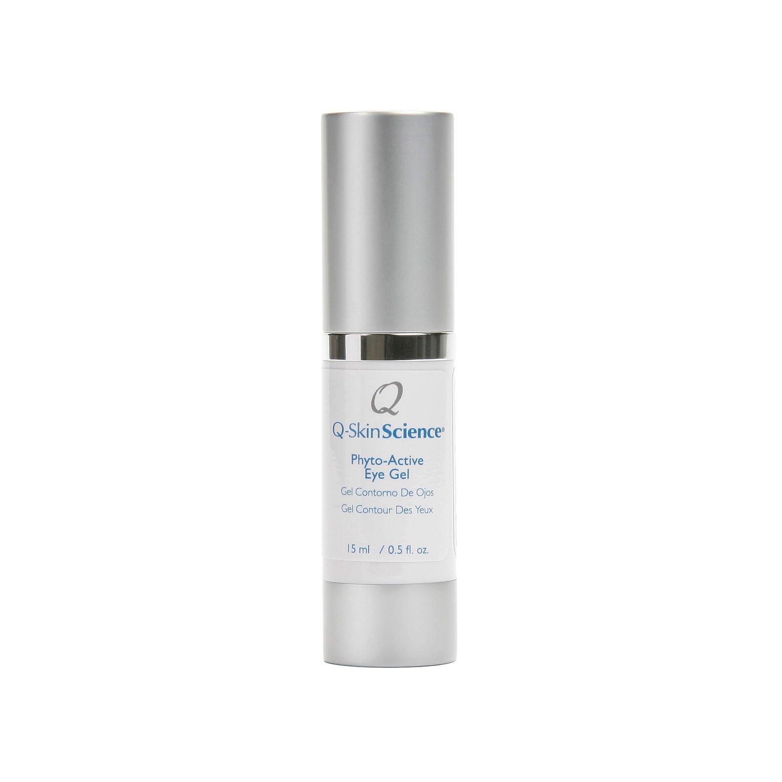 Q-SkinScience® Phyto-Active Eye Gel quickly penetrates the skin helping support cell renewal. Its scientifically advanced Swiss Biotechnology formula utilizes an extract derived from the stem cells of a rare apple tree cultivated for its extraordinary longevity to promote a youthful and rejuvenated appearance. It also utilizes a proprietary Anhydrous or water free technology that permits a preservative free formulation, under-eye dark circles and puffiness under the eyes.