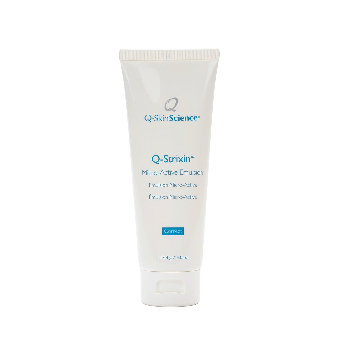 Q-Strixin Micro-Active Emulsion is a new generation anti-aging formulation that restores, rejuvenates and revitalizes photo-aged skin. Photo-aging occurs when the underlying collagen and elastin support breaks down from continued exposure to the sun, cigarette smoke and pollution. This results in the skins’ foundation becoming, wrinkled and hyperpigmented. The superior benefits and results obtained with Q-Strixin Micro-Active Emulsion are due to its highly specialized ingredients.